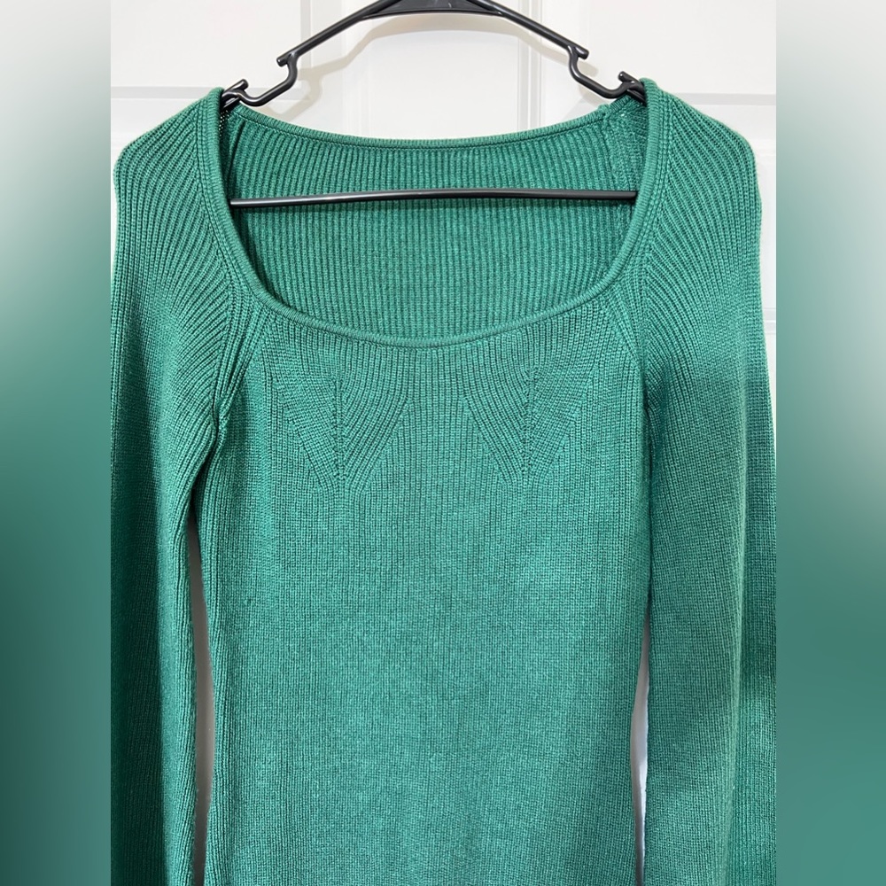 Amazon Green Ribbed Mini Dress - Picture 4 of 7